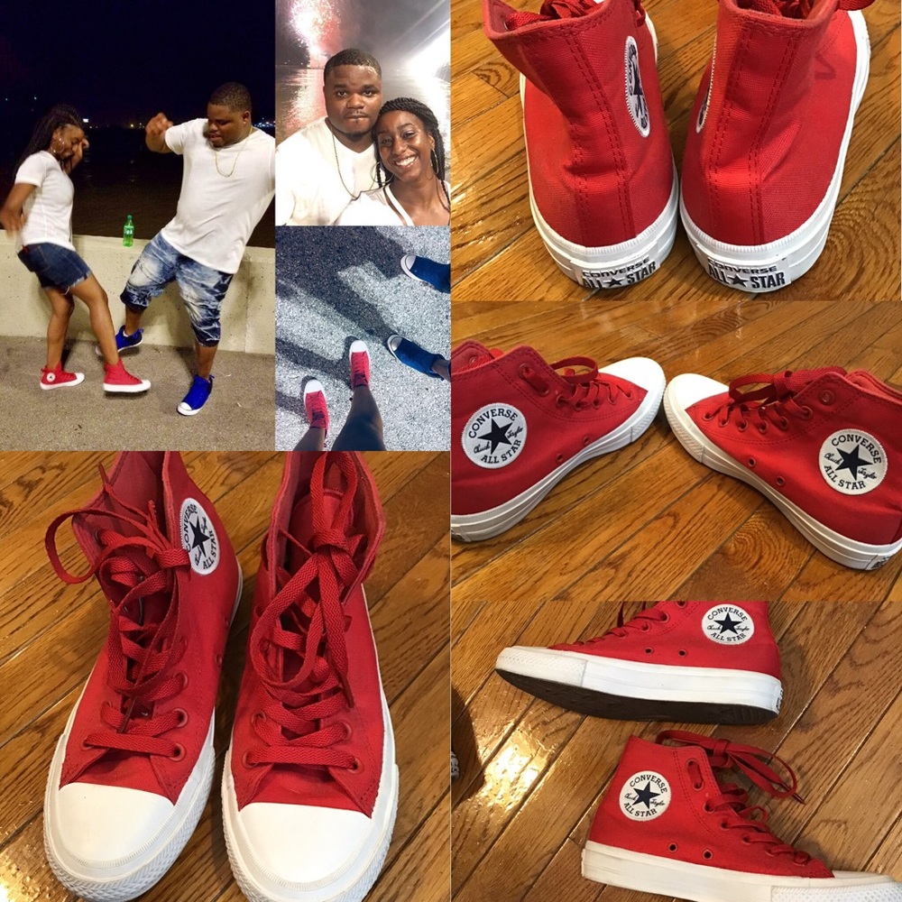 Red Converse Chuck Taylors Sneakers